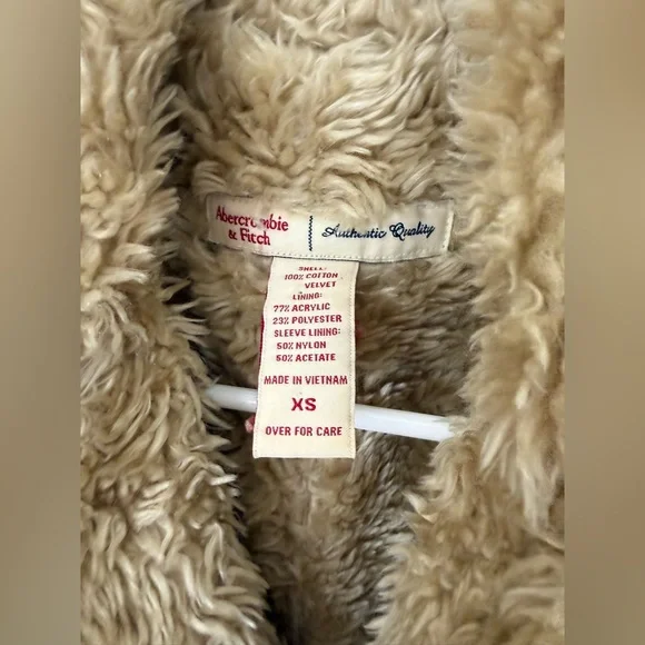 Abercrombie & Fitch Y2K Sherpa Lined Jacket XS - Picture 2 of 9